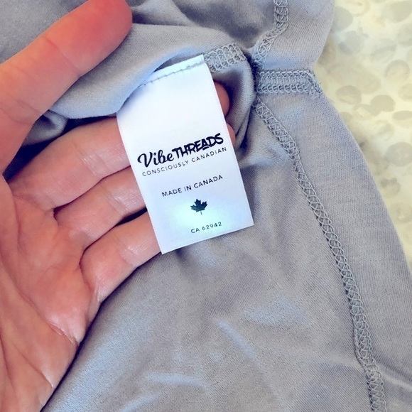 tencel and organic cotton top - NEW (GREY/BLUE) - Picture 8 of 9